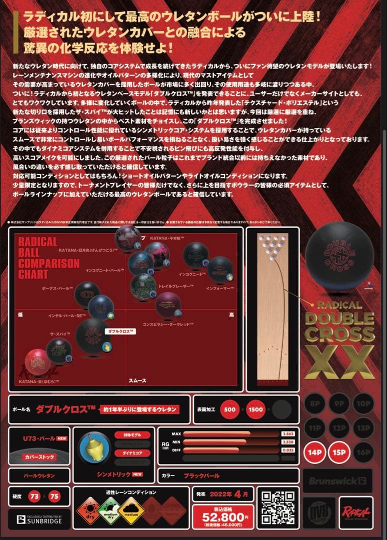 DOUBLE CROSS (新品 )RADICAL ウレタン　SALE