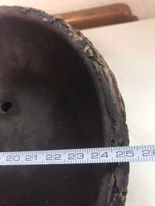 盆栽蜂　超希少激レア松皮盆栽鉢時代3つ足山野草鉢草もの盆栽鉢置き物ゴツゴツした鉢