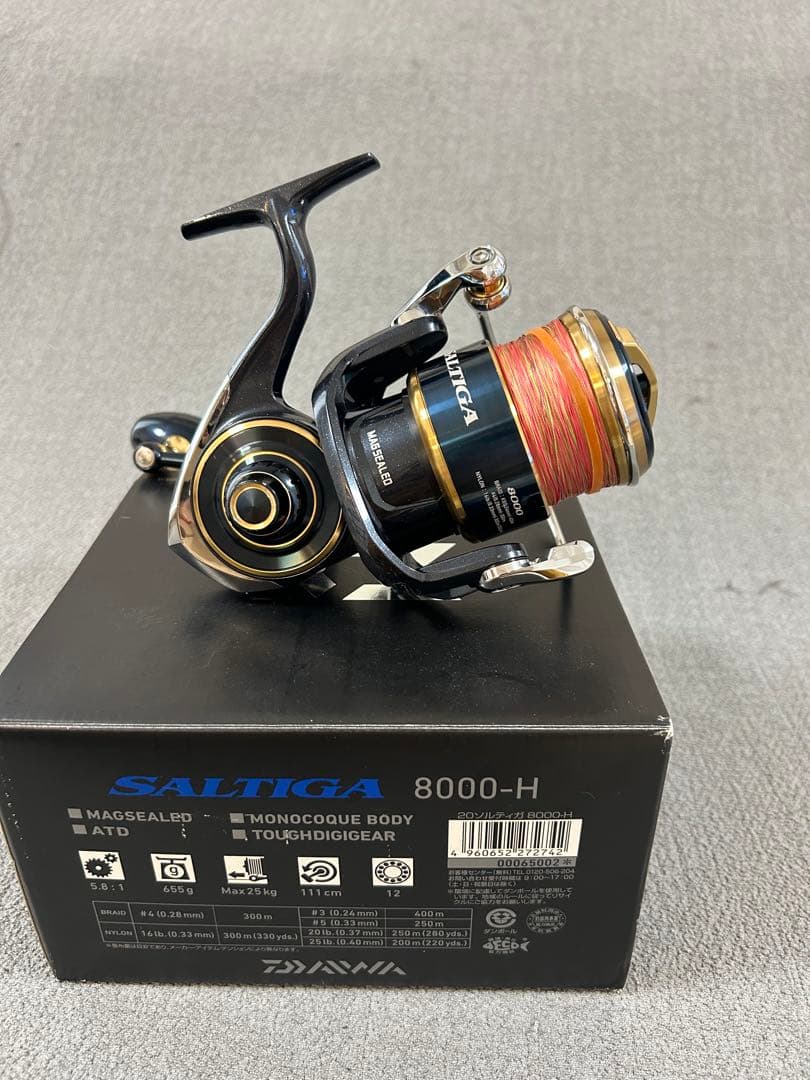 20ソルティガ8000H.、14000替スプール、スプールケースとその他諸々