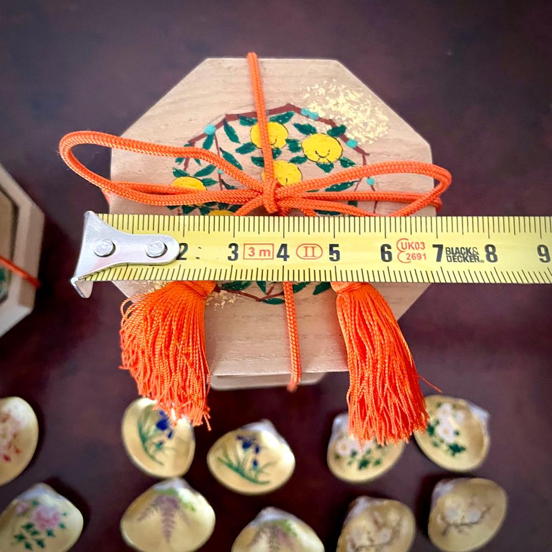 丸屋 大木平蔵 錦花鳥桐貝桶 雛道具 有職画家 林美木子 画 貝合わせ 希少