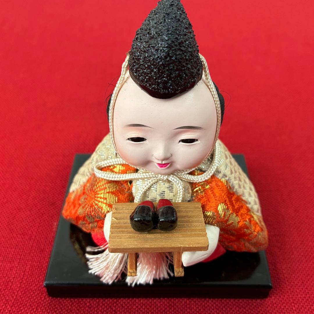 美形！顔良し！昭和初期 木目込みお雛様 15人 コンパクト アンティーク雛人形