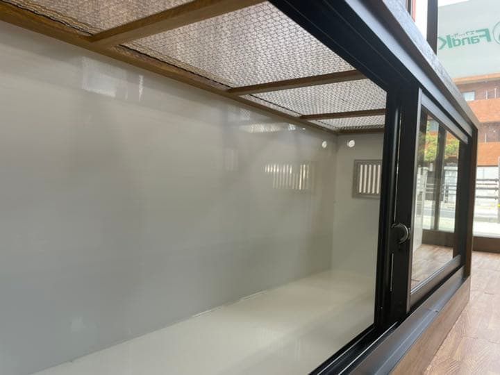 ＦandＫ爬虫類木製ケージ　アルミサッシ仕様　オーダ可