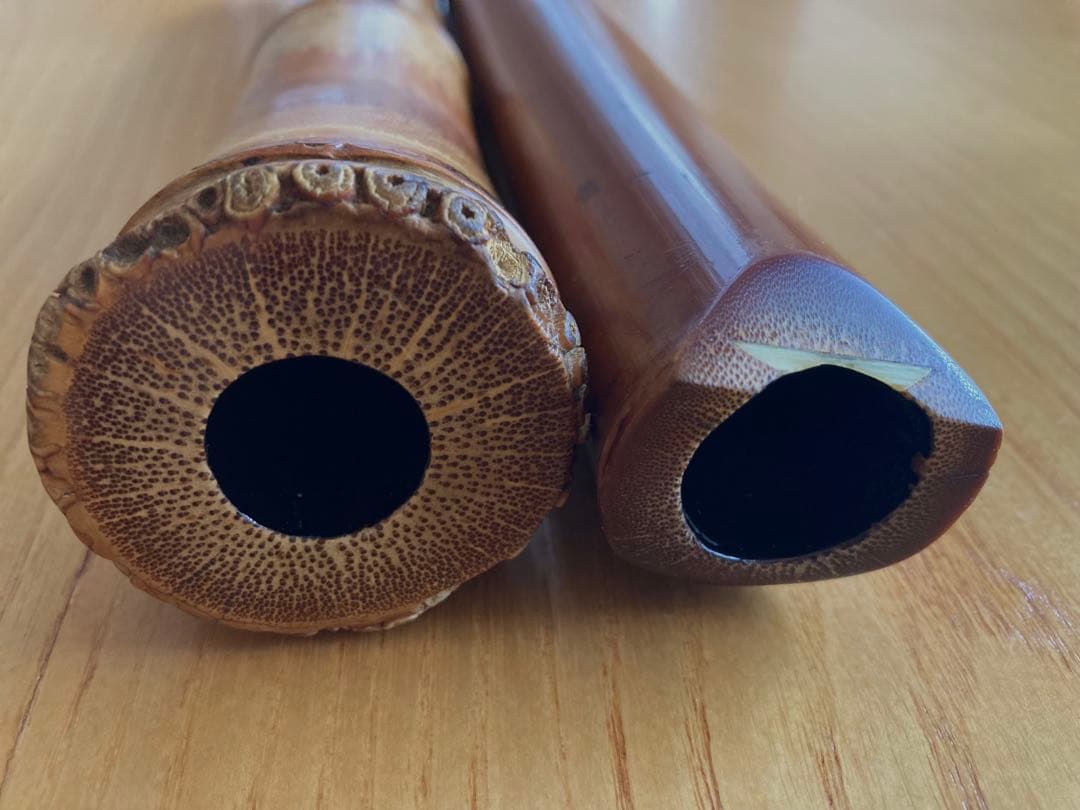 琴古流尺八　兼安洞童銘一尺八寸管