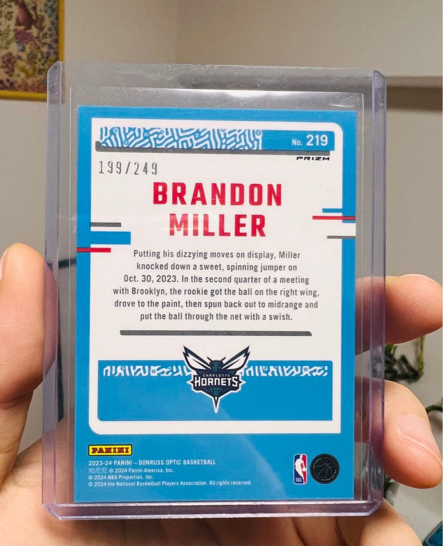 その他 NBA DONRUSS OPTIC RC BRANDON MILLER AQUA