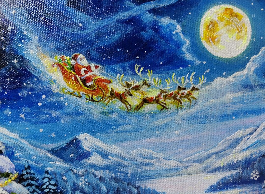 く*ら様 【至福のひととき】アクリル画 F3 風景画 絵画