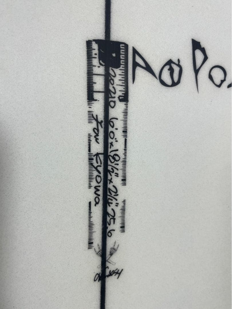 ジャスティスサーフボード【アフロディーテモデル】6'0 25.6L