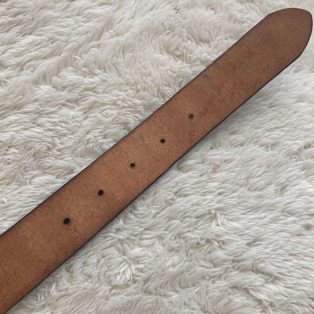 PEARLY GATES パーリーゲイツ　レザーベルト　ネイビー