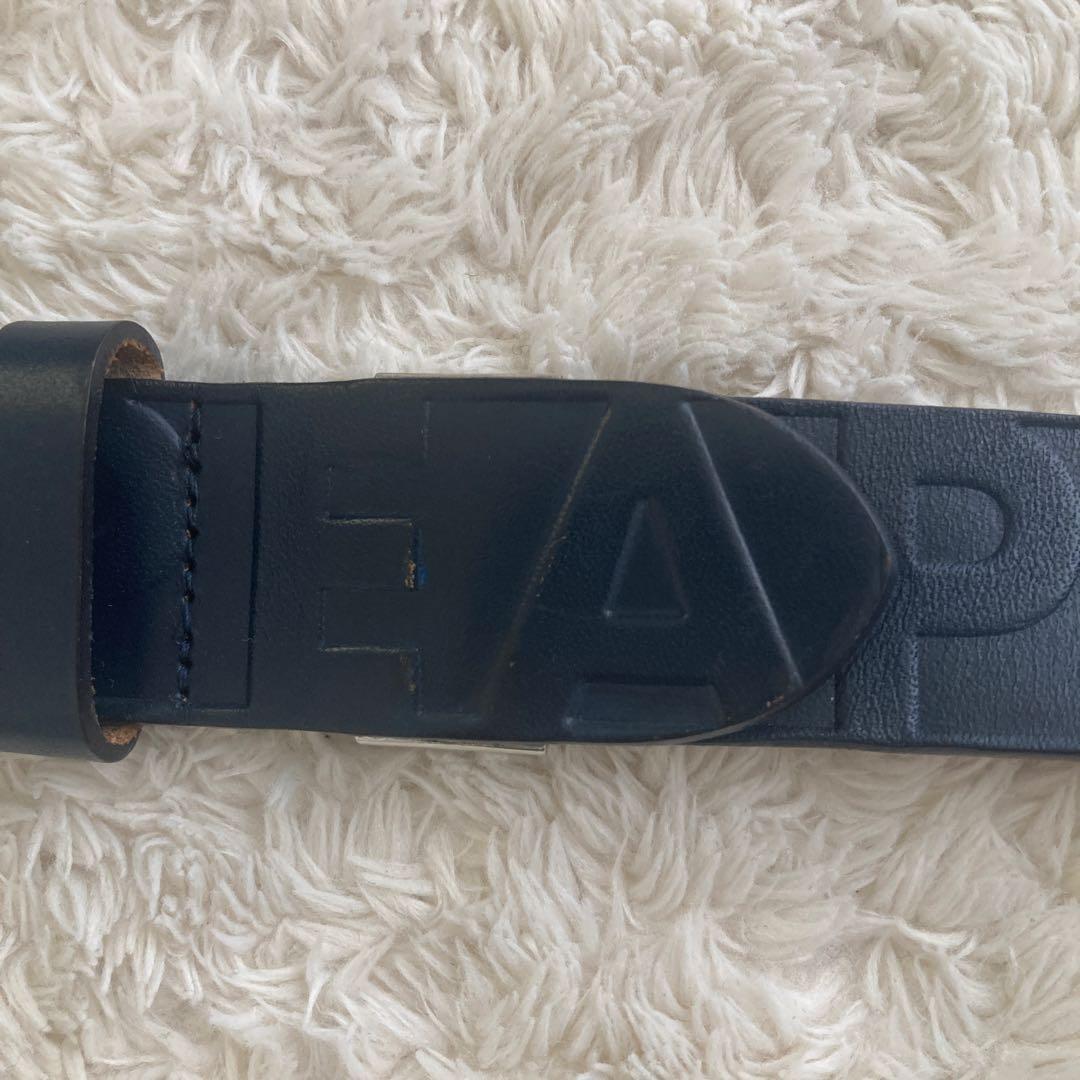 PEARLY GATES パーリーゲイツ　レザーベルト　ネイビー