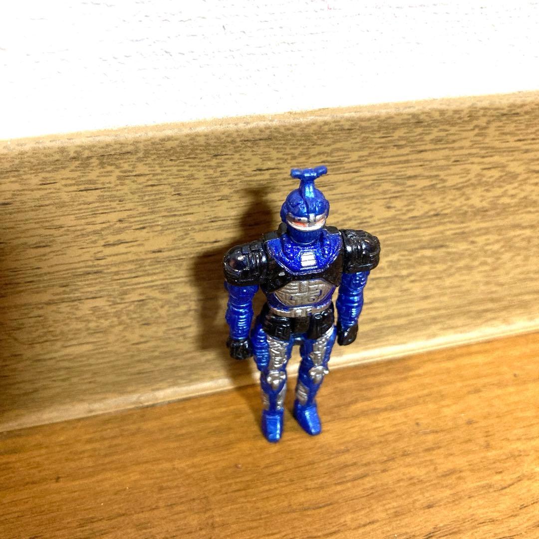 ブルービート フィギュア 重甲ビーファイター カブト 当時物 メタルヒーロー 青