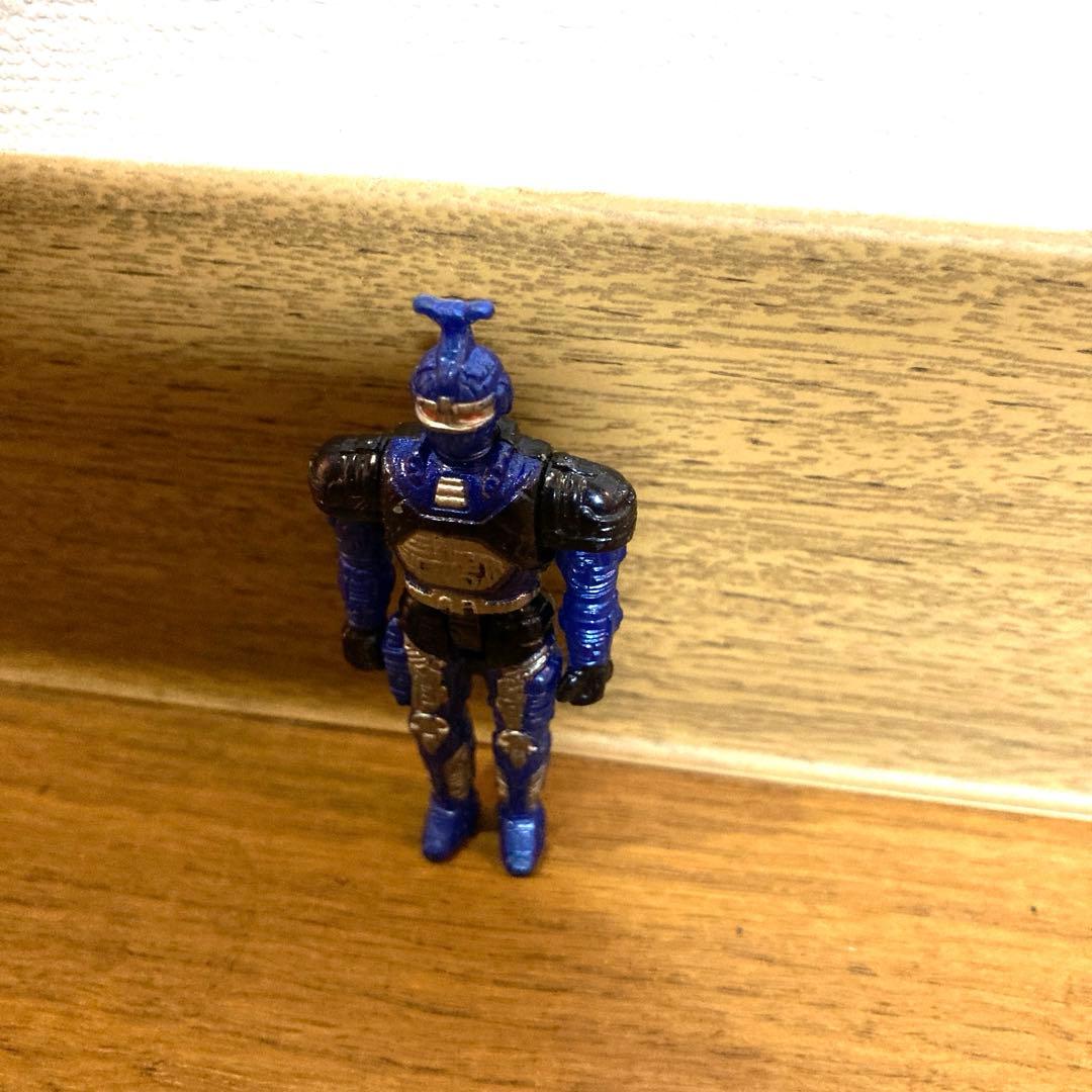 ブルービート フィギュア 重甲ビーファイター カブト 当時物 メタルヒーロー 青