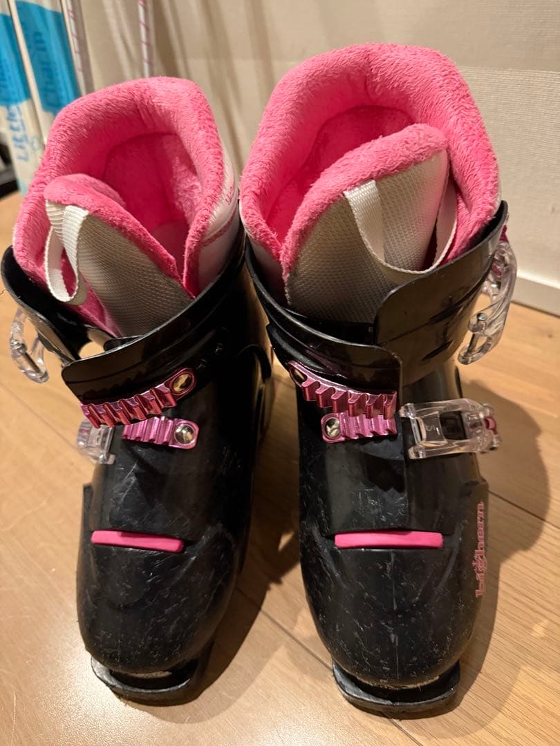 スキー板130cm、ブーツ22cm、ストックセット　ジュニア