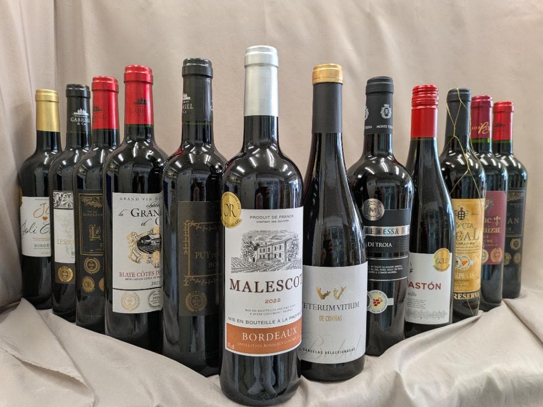 こだわり赤ワイン 11種類　12本セット 750ml