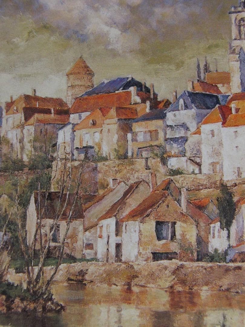 寺井徹、【水なごむ】、希少な額装用画集より、新品額装付