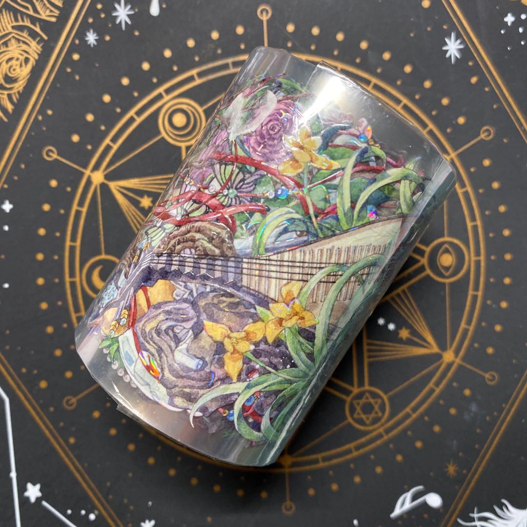 【J】海外　10m巻　貝殻光マスキングテープ　人物系/装飾系