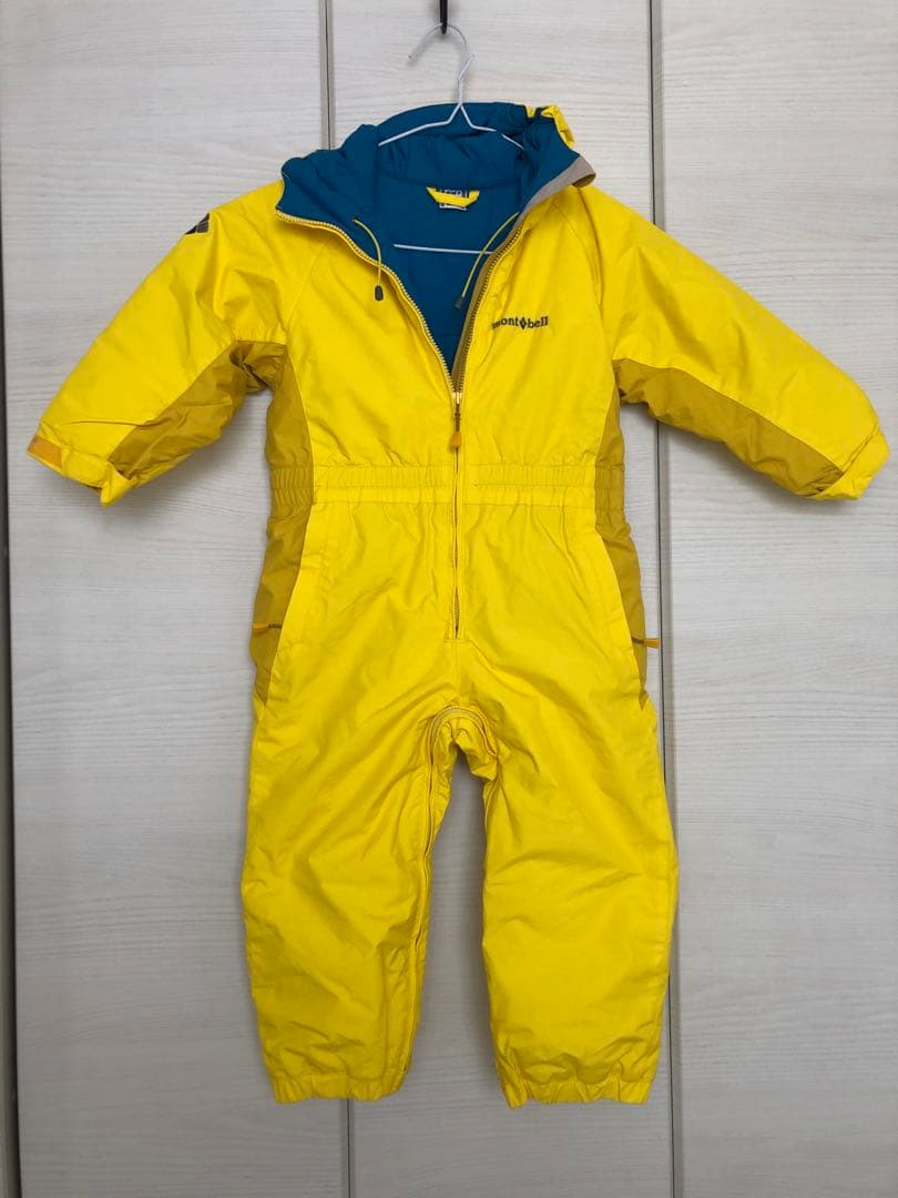 mont-bell モンベル キッズ スノーウェア スキーウェア黄色 100cm