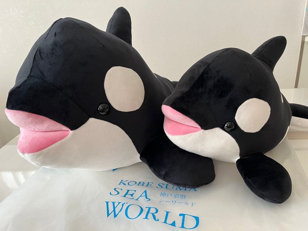 須磨シーワールド　オルカくじ　シャチ　ぬいぐるみ　1等&2等　セット売り