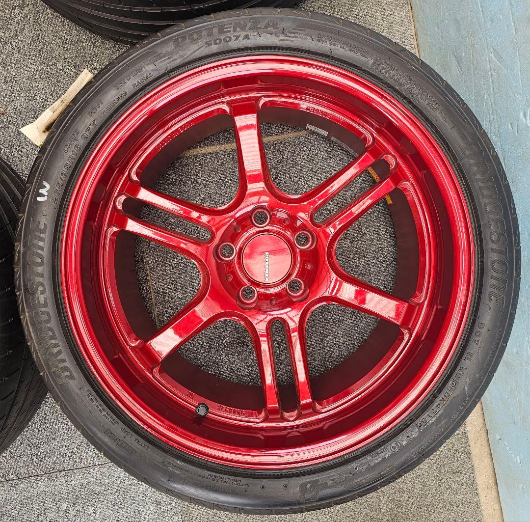 ブリヂストン ポテンザ RW006 希少 軽量 鍛造FORGED18インチ9.5