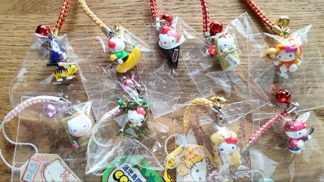画像追加しました ご当地キティ 根付け+ファスナーマスコット