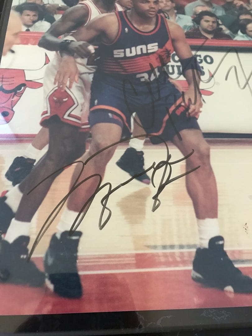 写真(マイケルジョーダン&チャールズバークレー)サイン入り