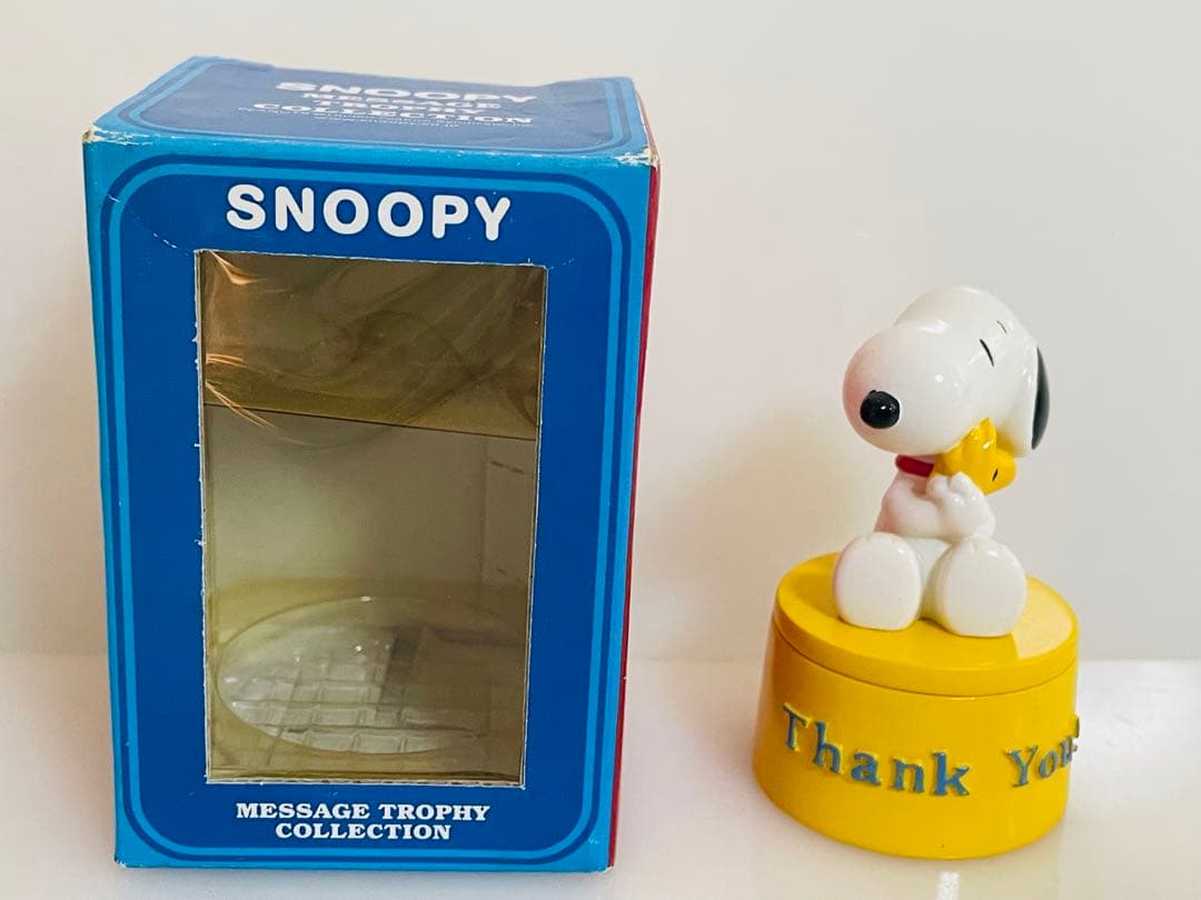 激レア　スヌーピー　レトロ　メッセージトロフィー　置物　小物入れ　ヴィンテージ