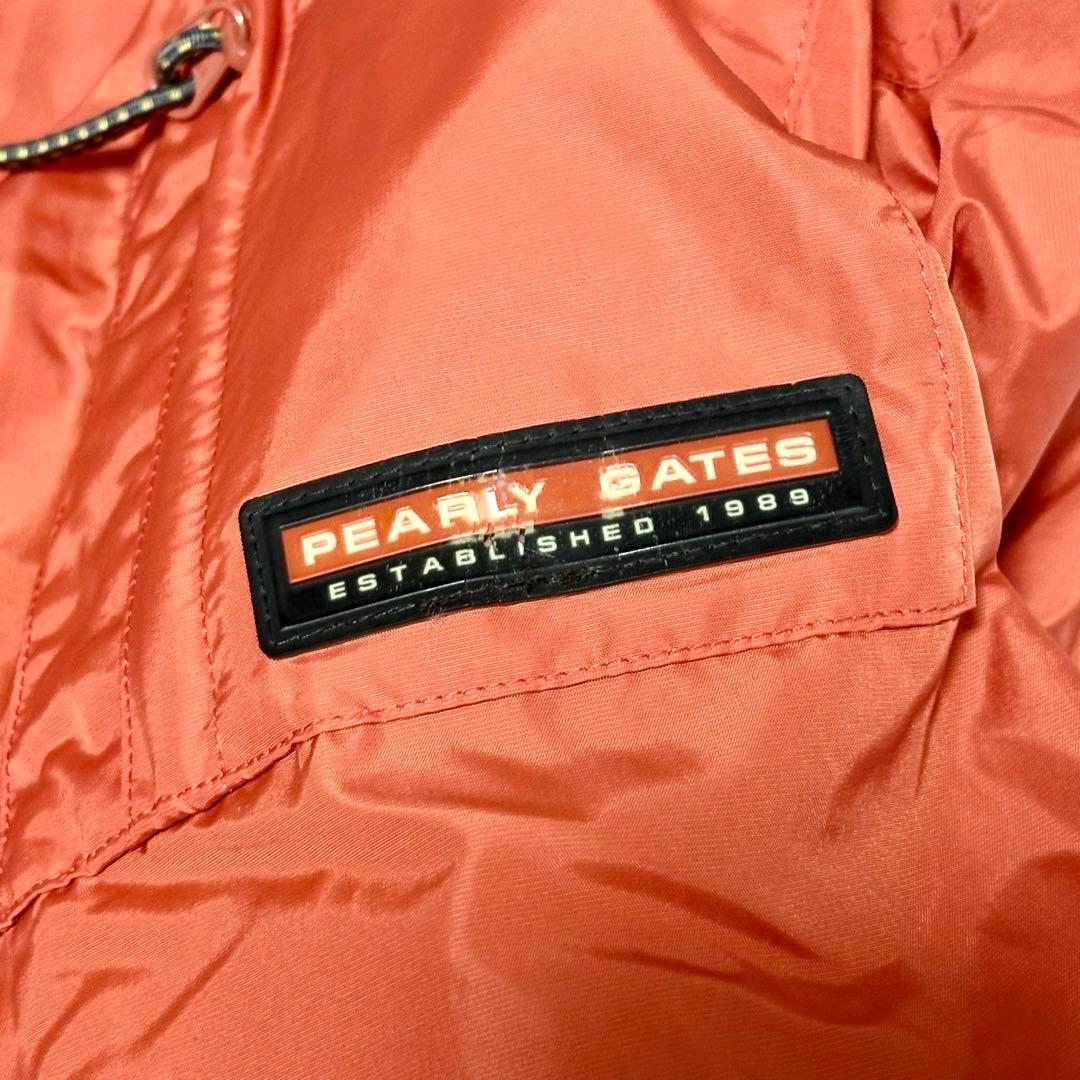 【極美品】パーリーゲイツ　ナイロン　フリースライナー付き　オレンジ　ゴルフ　XL
