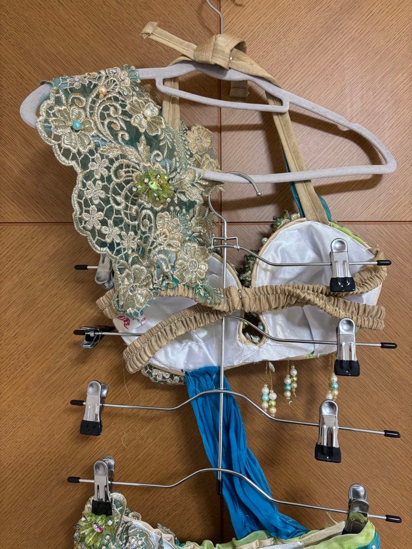 ベリーダンス ドレス Hoyda 青・緑