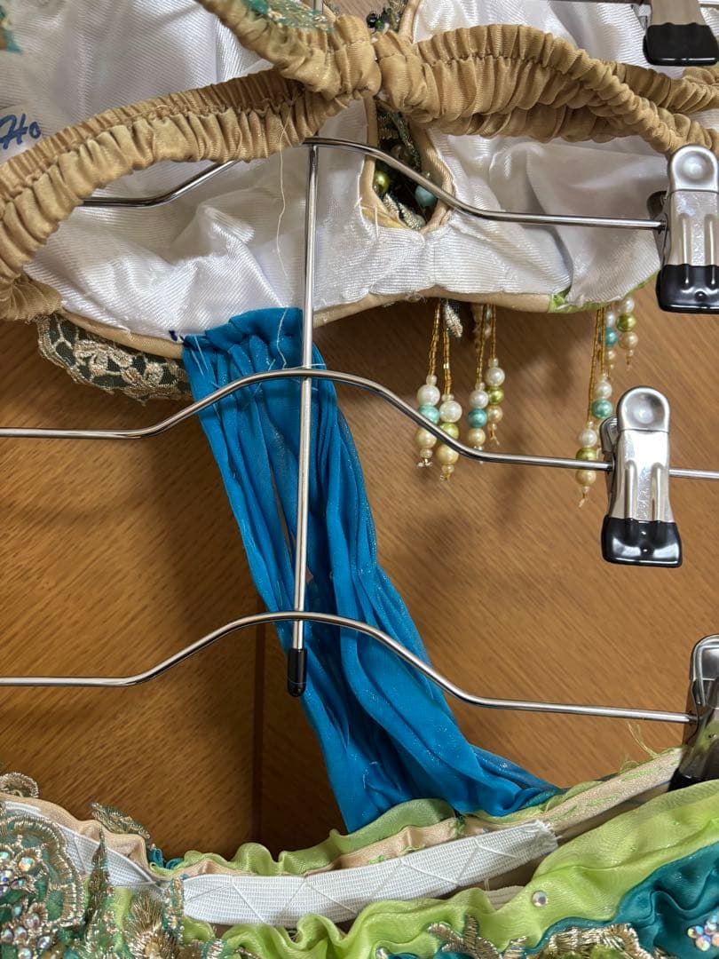 ベリーダンス ドレス Hoyda 青・緑