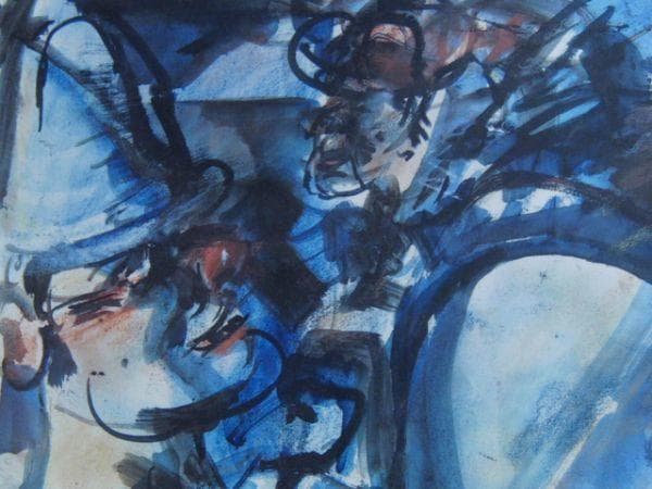 ジョルジュ・ルオー、大太鼓を持つ道化師、希少な画集より、状態良好