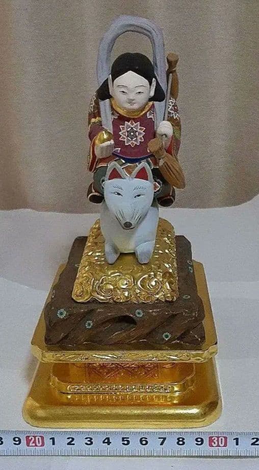 極彩色　荼吉尼天像　仏像