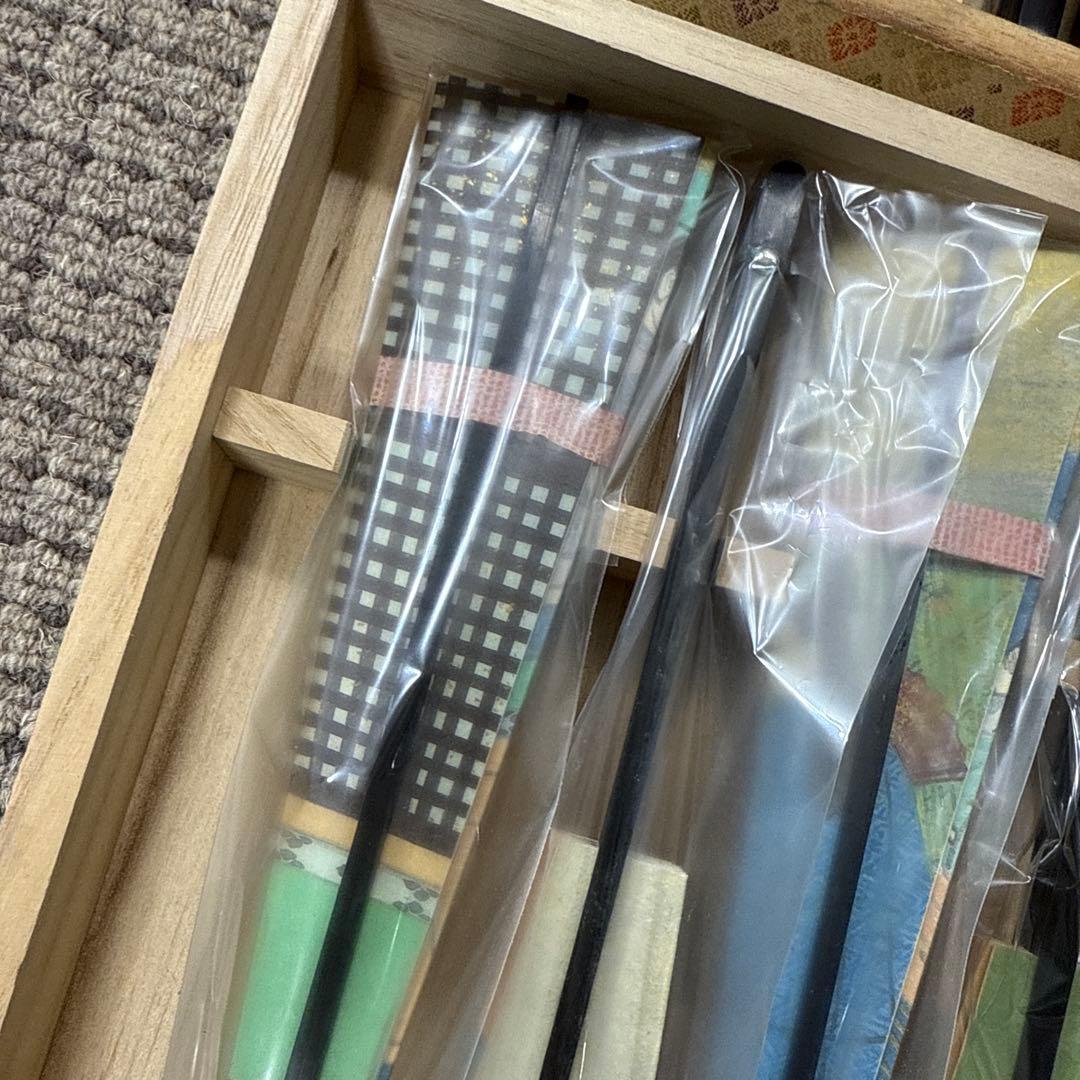 【 源氏物語飾り扇 】フランクリン画廊 解説書付き 20本 源氏物語 扇