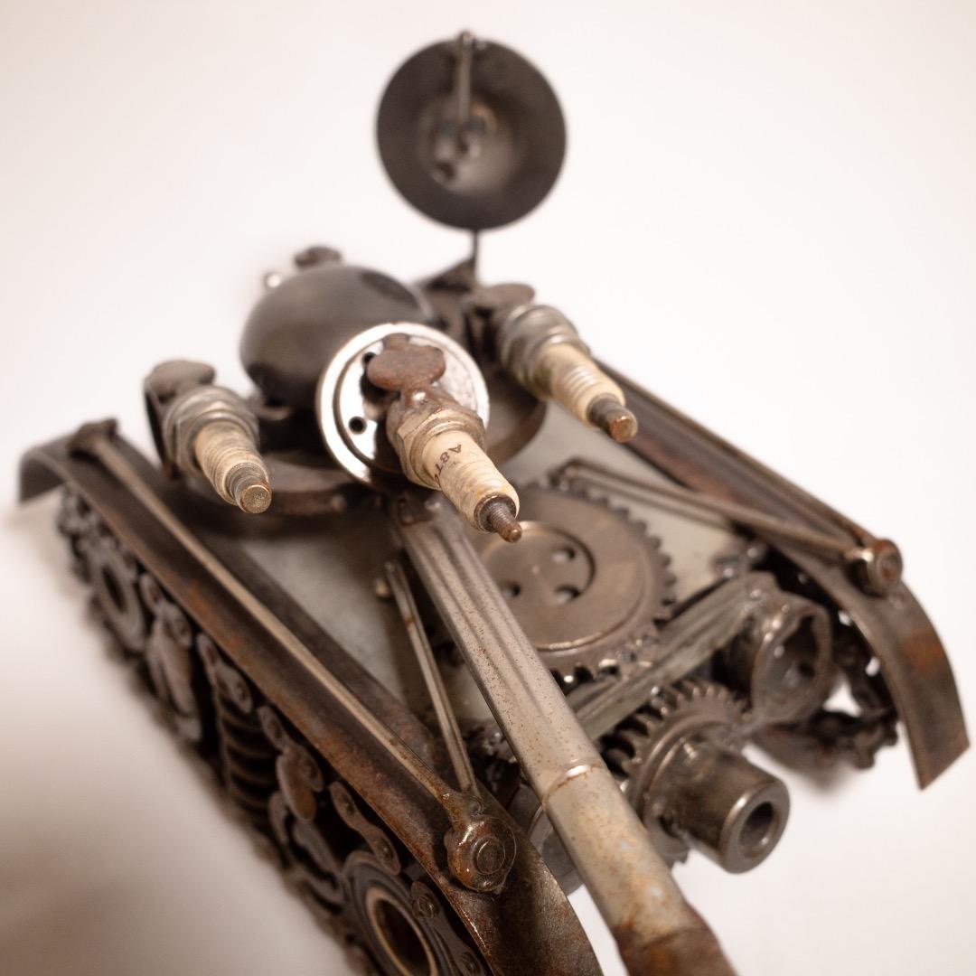 廃材アート 戦車 鉄