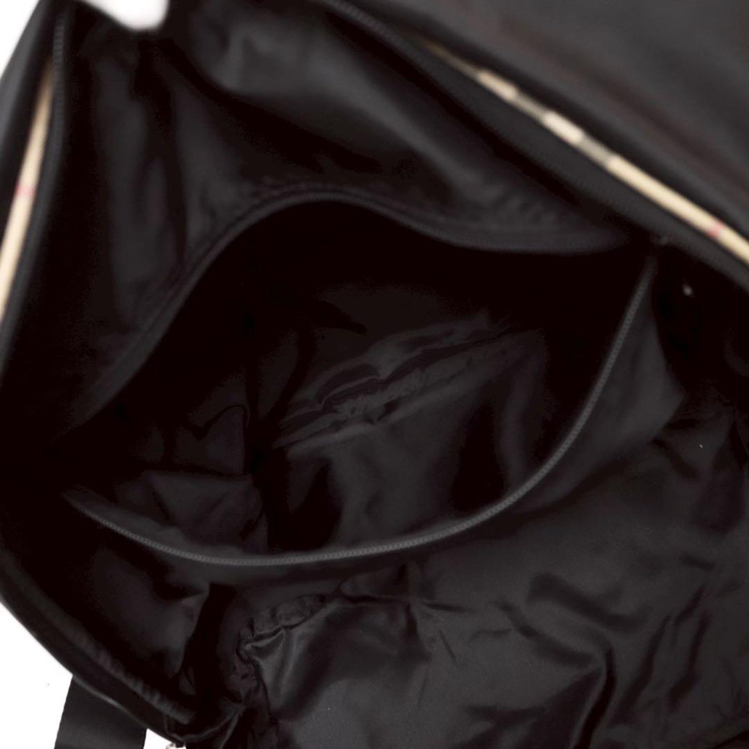 バーバリーゴルフ 2way ボストンバッグ ノバチェック レザー 黒