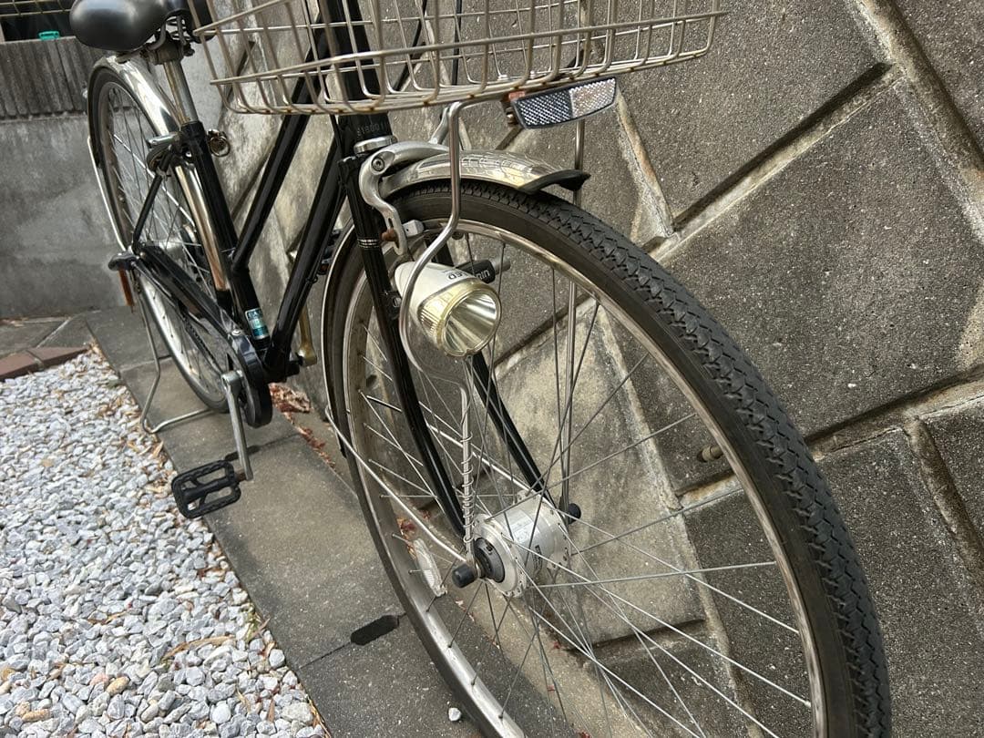 ゴールデンウィークお値引きしました！27インチシティサイクル 前カゴ付き