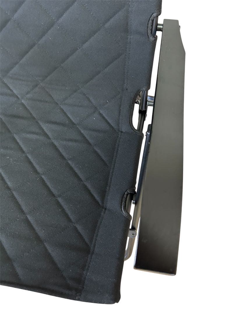 極美品　RcrCamp リクライニングローチェア 収納袋付き ブラック