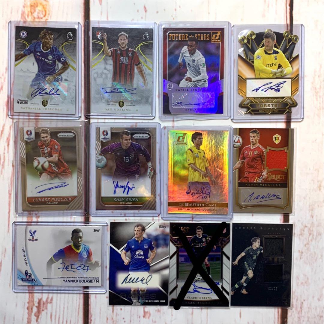 海外サッカー 直筆サイン入りカード ジャージカード