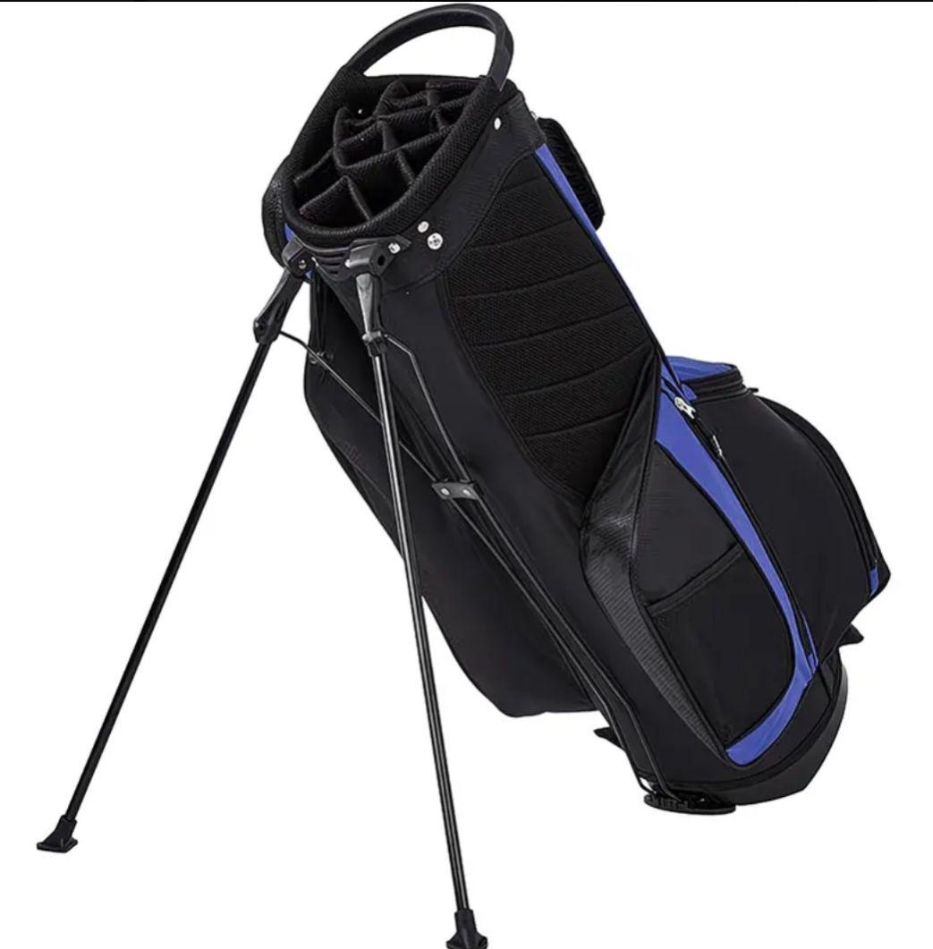 ゴルフスタンドバッグ 黒と青