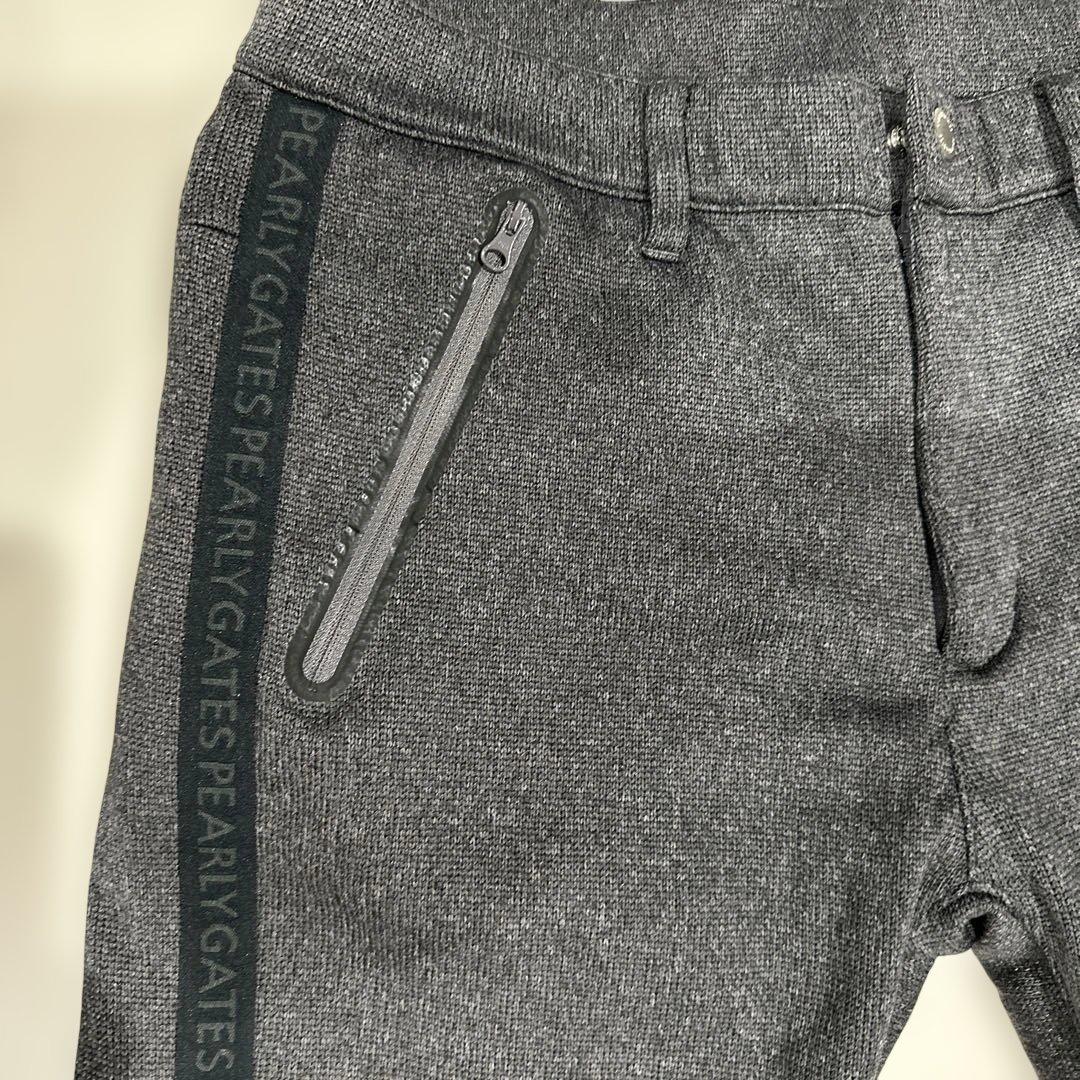 PEARLY GATES グレー パンツ サイズ4 冬用(微裏起毛)