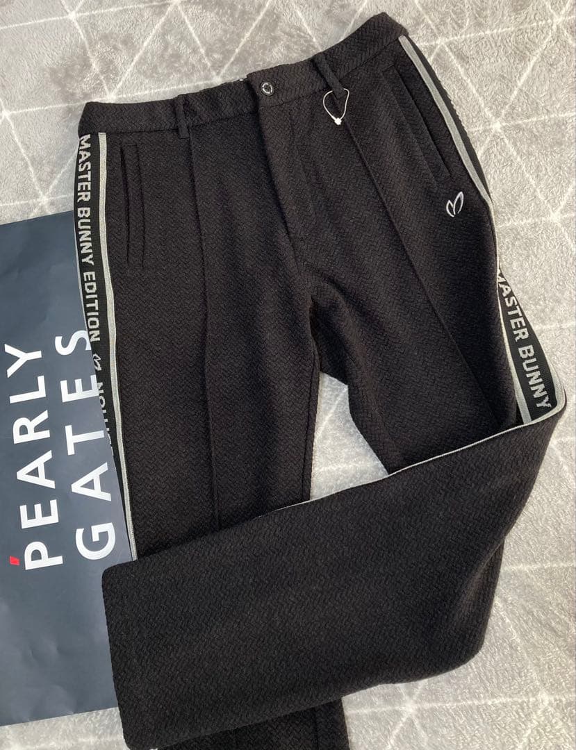 新品 パーリーゲイツ マスターバニー エコロジスタヘリンボンパンツ(4)サイズＭ