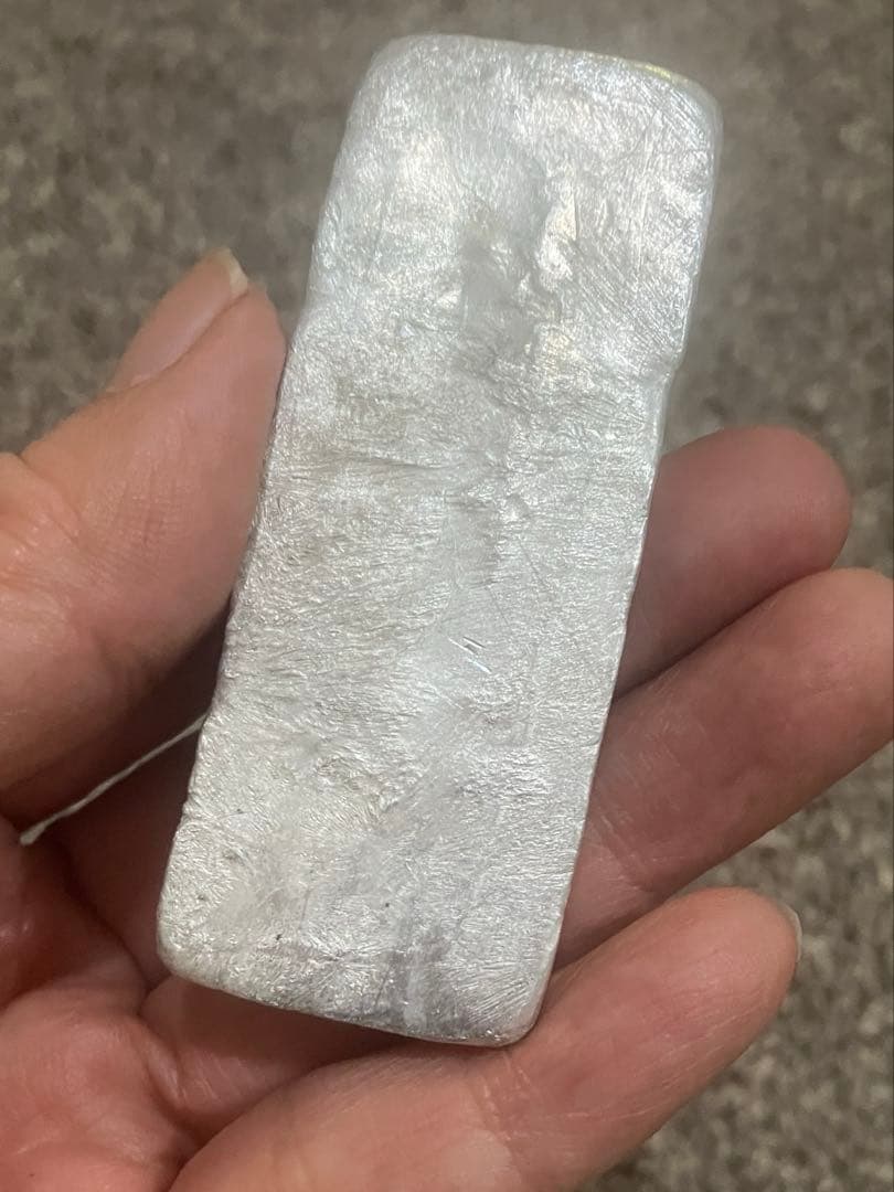 希少　インジウム　インゴット100g レアメタル　元素標本　indium