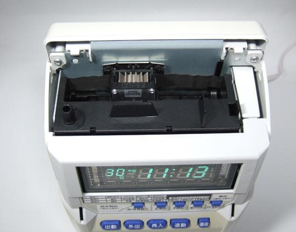 ★良品 清掃済 MAX タイムレコーダー ER-110SIV + カード20枚付