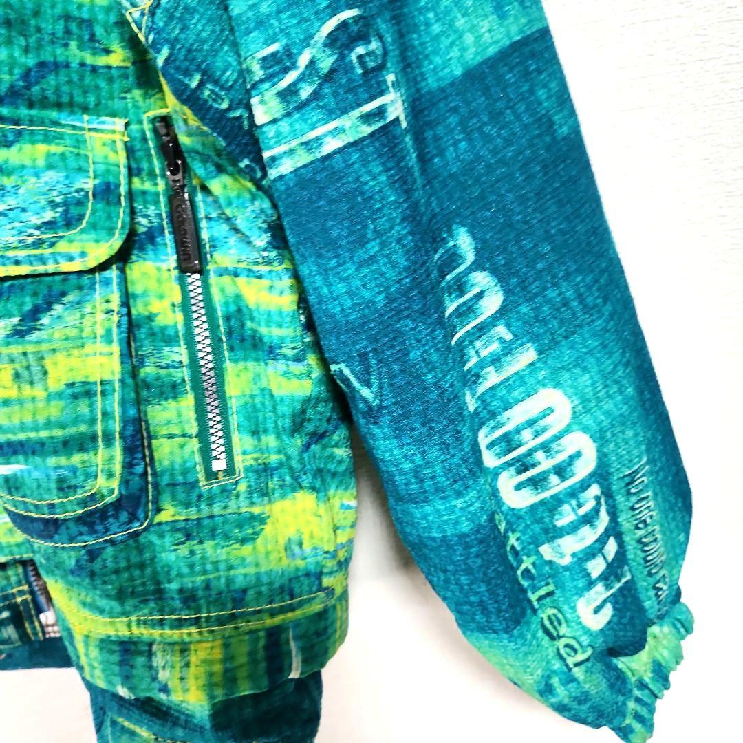 ​【極希少/レトロ】ゴールドウイン スキーウェア 上下セット M 総柄 90s