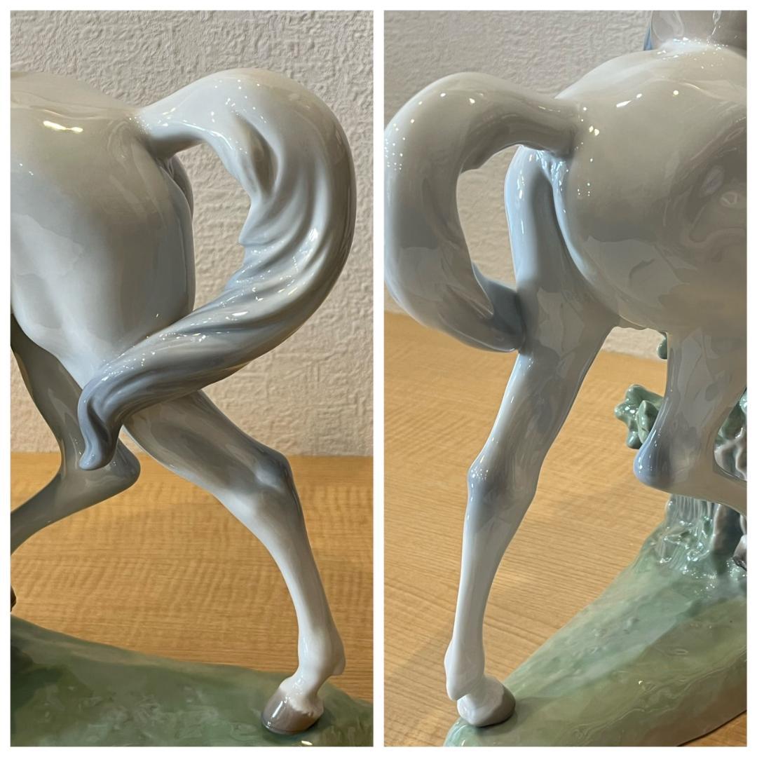 【新品未使用品】LLADRO リヤドロ「白い馬の少女」フィギュリン 陶磁器