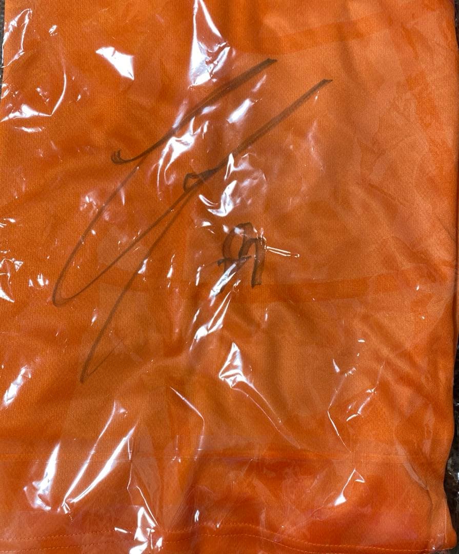 清水エスパルス　北川航也サイン入り プレイヤーズロングスリーブＴシャツ　XL