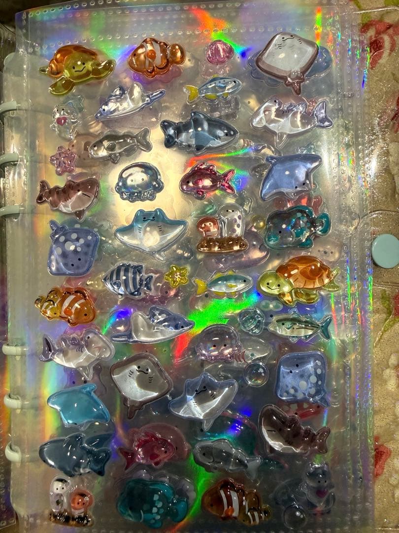 シール帳 水族館限定 A6サイズ ボンボンドロップシール