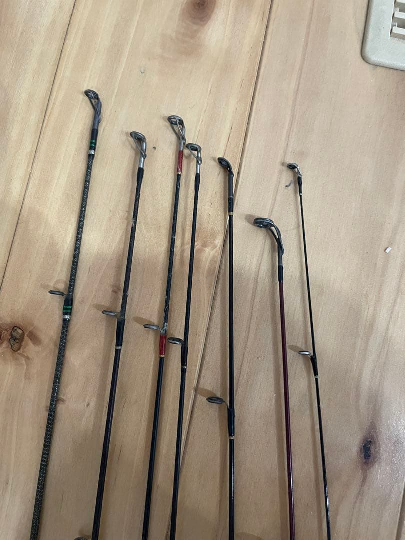 値下げ バラ売り不可 配達引取限定 バス釣り引退セット ロッド7本セット