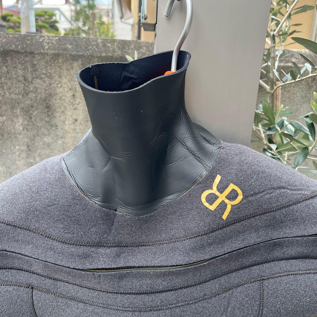 チェストジップジャージフルスーツ裏起毛　4ミリRushグレー レディース　MO