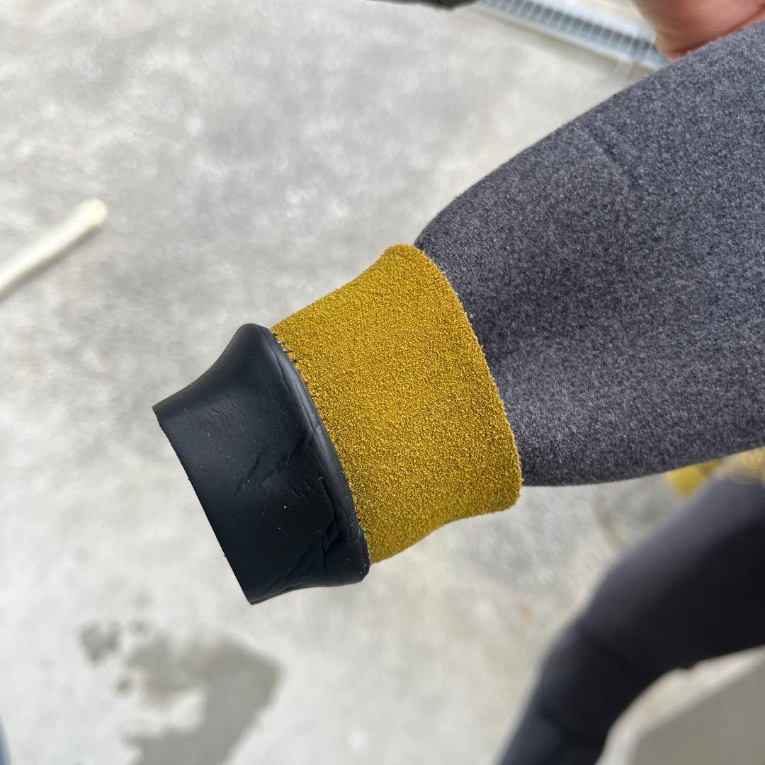 チェストジップジャージフルスーツ裏起毛　4ミリRushグレー レディース　MO