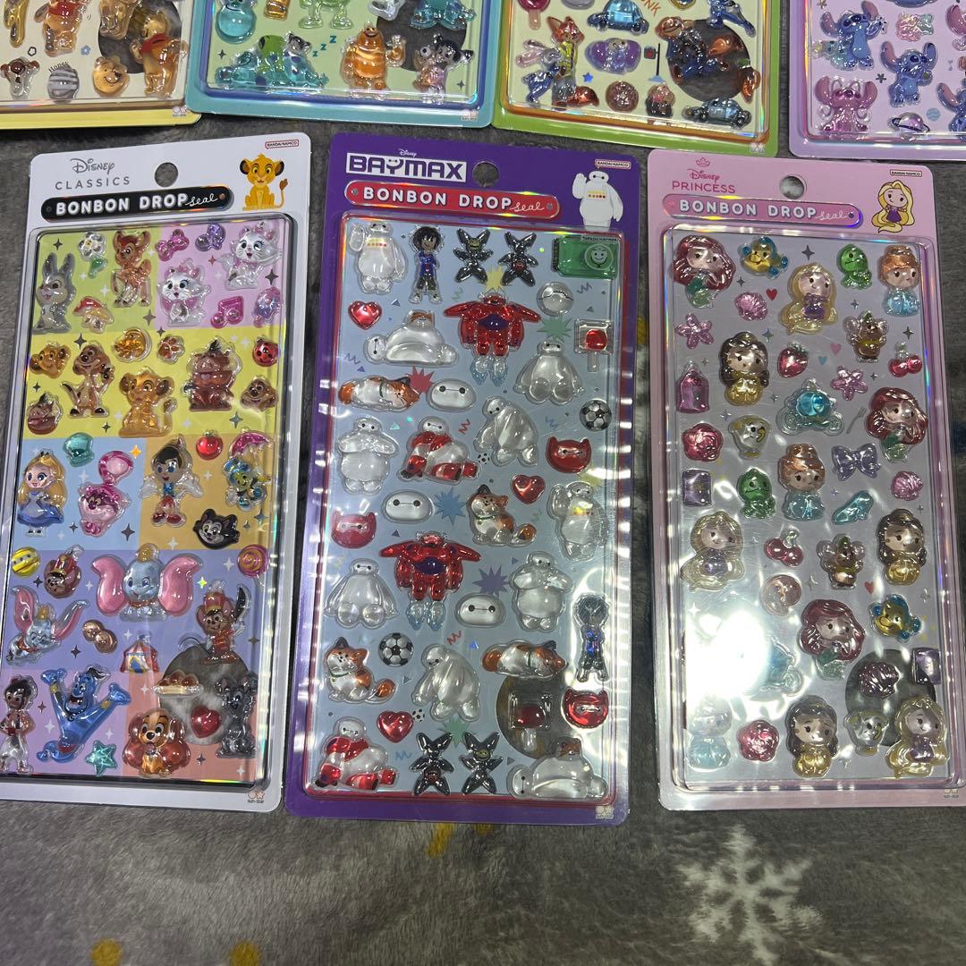 ディズニーボンボンドロップシール7パックセット