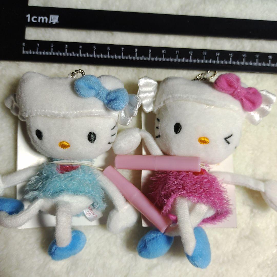 2002年　ハローキティ　足長キティ　エンジェル　ぬいぐるみキーホルダー　2個