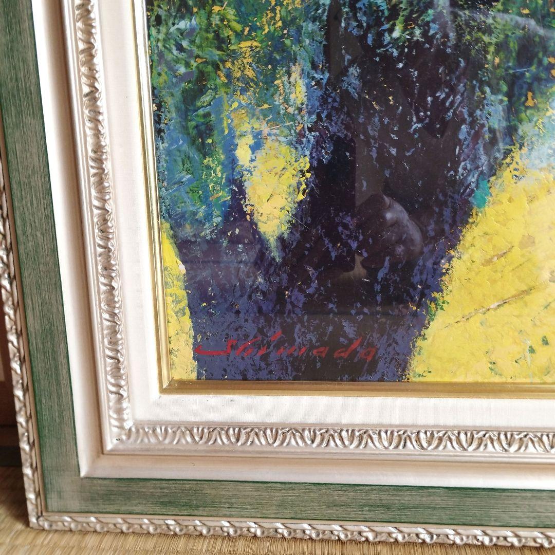 [真作] 島田三郎/題名「7月のシャルトル」/大作、油彩F30号/極美品